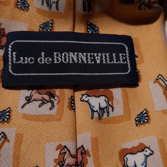 Men's Luc de Bonneville Neck Tie - Picture 4 of 5
